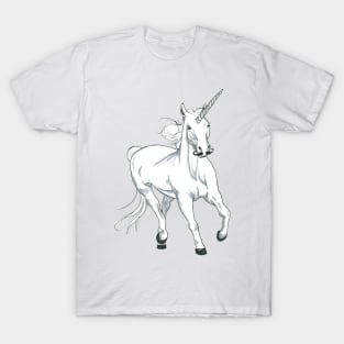 Unicorn with moustache T-Shirt